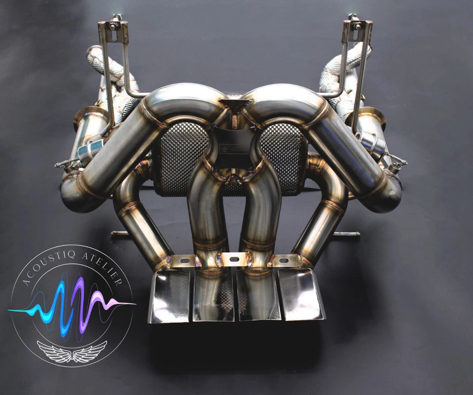 Lamborghini Aventador LP750-4 SV Acoustiq Atelier Valvetronic Exhaust System (US 304 Stainless Steel)