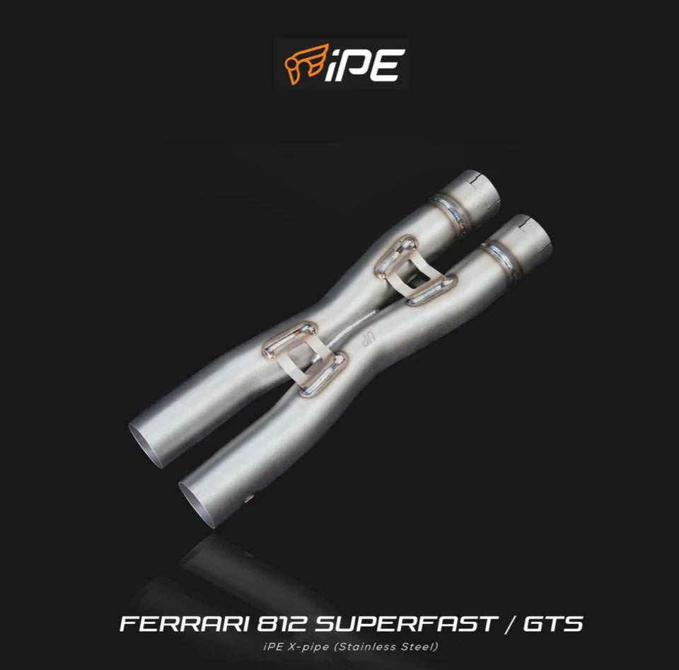 Ferrari 812 Superfast / 812 GTS iPE Innotech Performance Valvetronic Exhaust System w/ X-Pipe (Stainless Steel)