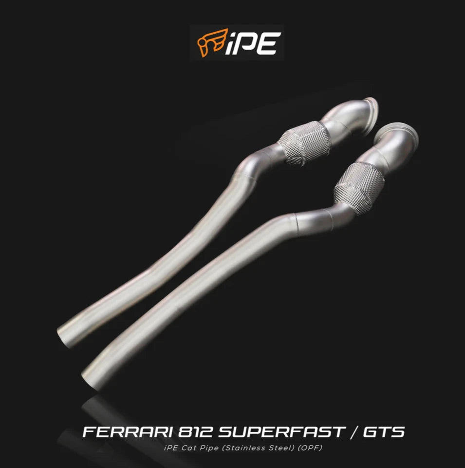 Ferrari 812 Superfast / 812 GTS iPE Innotech Performance Valvetronic Exhaust System w/ X-Pipe (Stainless Steel)